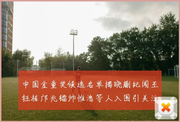 中国金童奖候选名单揭晓蒯纪闻王钰栋邝兆镭帅惟浩等人入围引关注